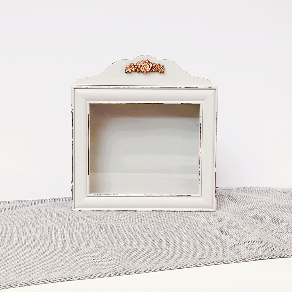 ΣΤΕΦΑΝΟΘΗΚΗ ΞΥΛΙΝΗ 32Χ29.5ΕΚ. FLOWERS-COTTAGE WHITE KORRES CRAFT- 239-502-63