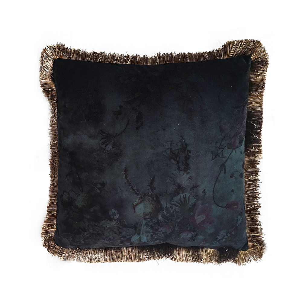 TRES ΔΙΑΚΟΣΜΗΤΙΚΟ ΜΑΞΙΛΑΡΙ 45x45cm ΥΦΑΣΜΑ ΜΠΛΕ ΠΡΑΣΙΝΟ POLYESTER