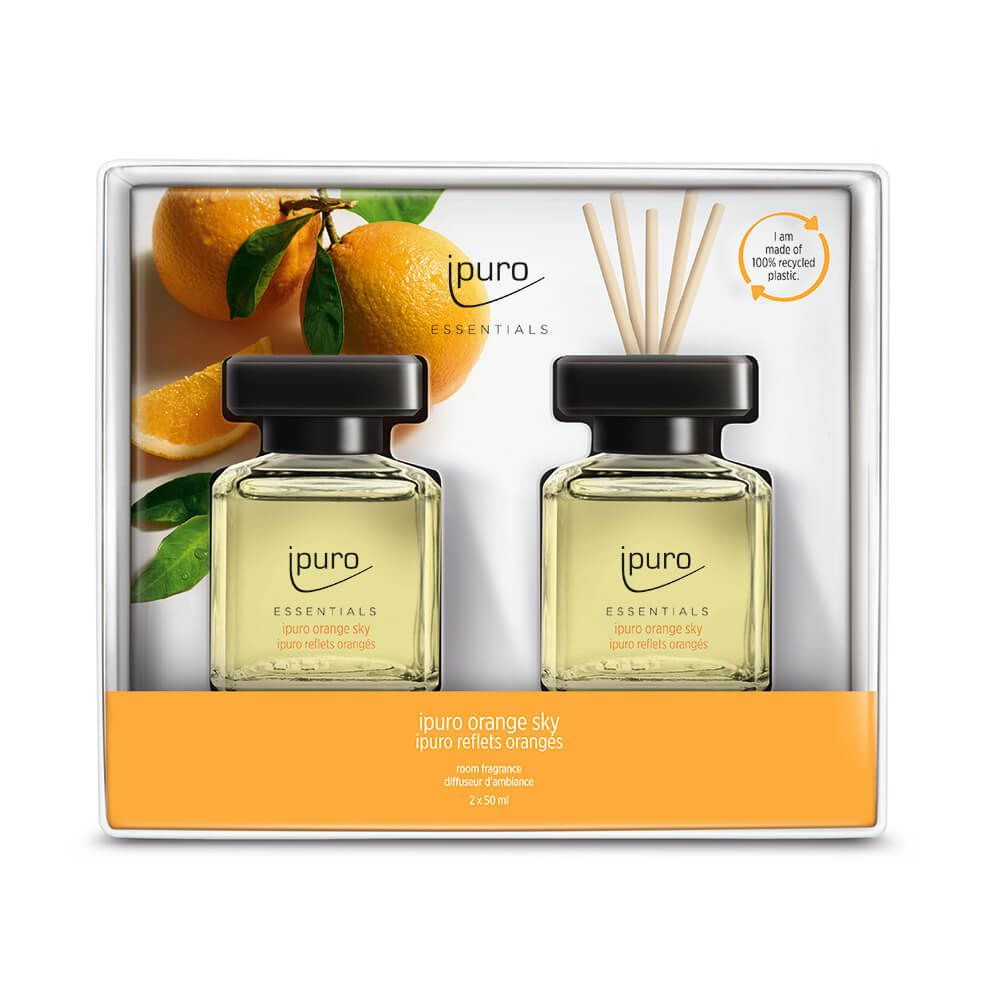 IPURO ESSENTIALS ΑΡΩΜΑΤΙΚΟ ΧΩΡΟΥ ORANGE SKY ΣΕΤ 2 ΜΠΟΥΚΑΛΙΑ x 50ml - InTheBox - 019332