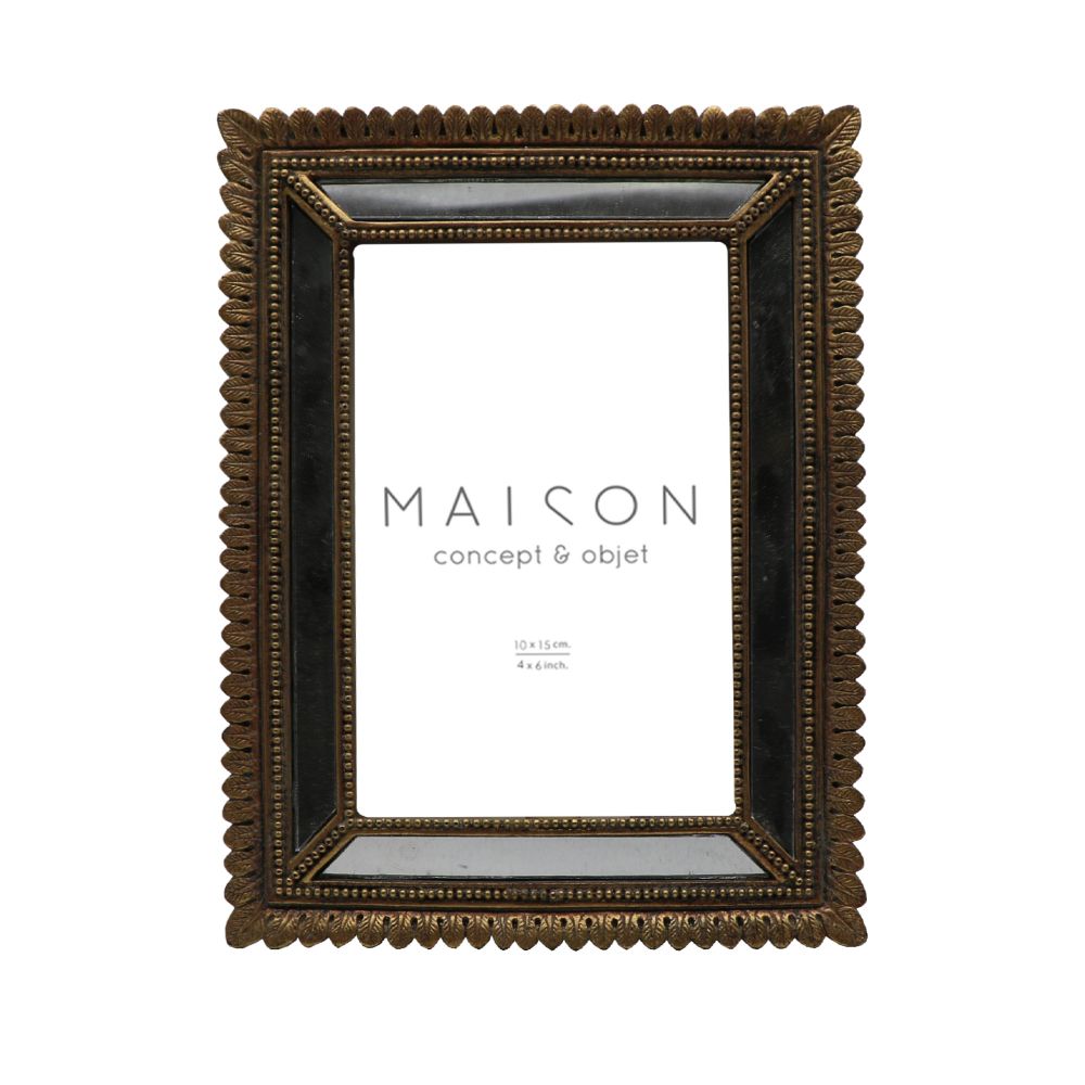 GIZZEL ΚΟΡΝΙΖΑ POLYRESIN ΓΥΑΛΙ ΧΡΥΣΟ ΔΙΑΣΤΑΣΗΣ 16x2xH20,7 ΕΚ. INTHEBOX 023194