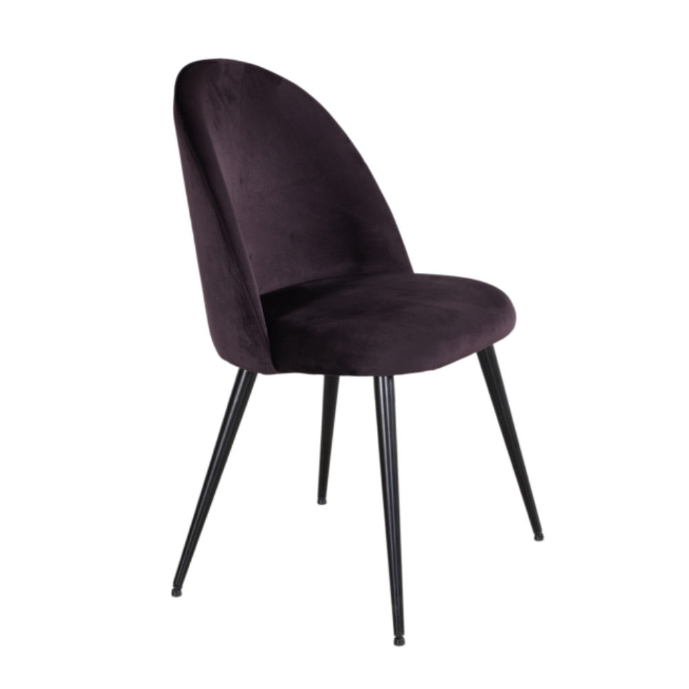 ZIZEL ΚΑΡΕΚΛΑ VIOLET ΣΚΟΥΡΟ 47x56,5xH84cm