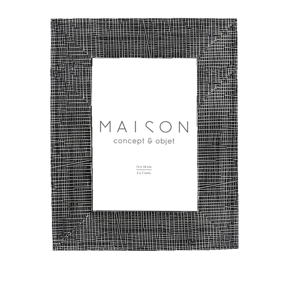 OLAF ΚΟΡΝΙΖΑ 19x2x24cm POLYRESIN ΜΑΥΡΟ ΛΕΥΚΟ ΓΥΑΛΙ