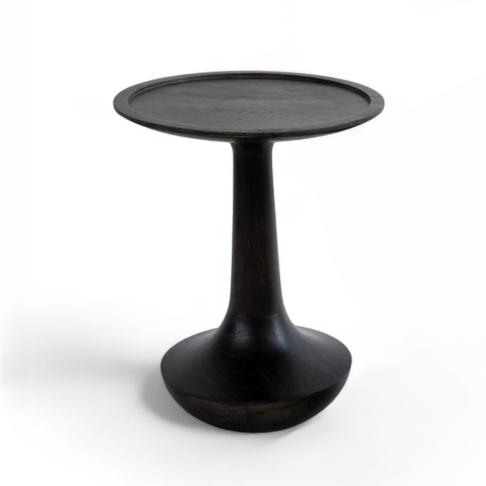 BORDS SIDE TABLE ΚΑΡΥΔΙ ΣΚΟΥΡΟ 40x40x50cm