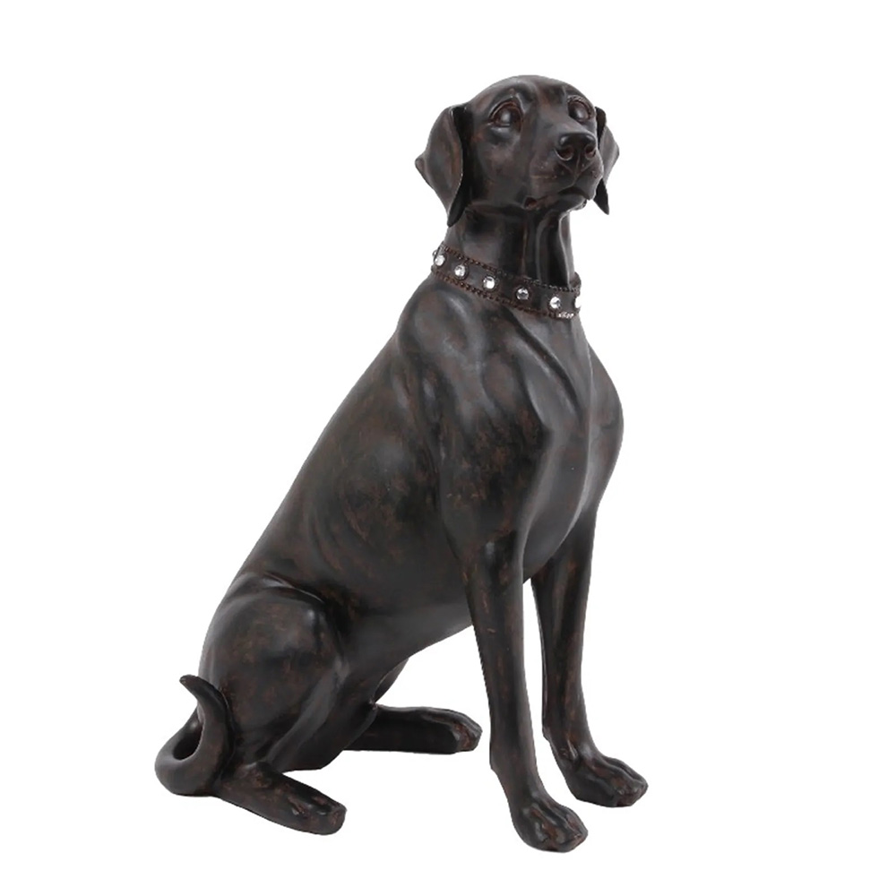  ΔΙΑΚΟΣΜΗΤΙΚΟΣ  ΣΚΥΛΟΣ   ΡΑΤΣΑΣ WEIMARANER  ΜΑΥΡΟ-ΚΑΦΕ 39x26x19ΕΚ.-1290.280