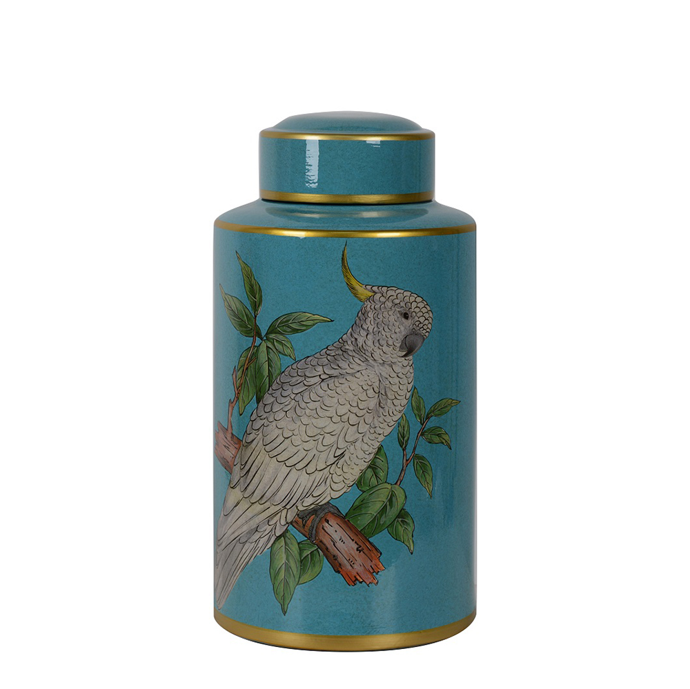 ΒΑΖΟ ΚΕΡΑΜΙΚΟ ΤΥΡΚΟΥΑΖ PARROTS ΥΨΟΥΣ 37,50ΕΚ. 155-231