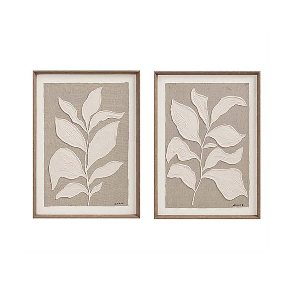 ΣΕΤ 2 ΤΜΧ ΠΙΝΑΚΕΣ ΜΕ ΑΝΑΓΛΥΦΟ ΧΕΙΡΟΠΟΙΗΤΟ ΣΧΕΔΙΟ 50Χ70ΕΚ.-27585