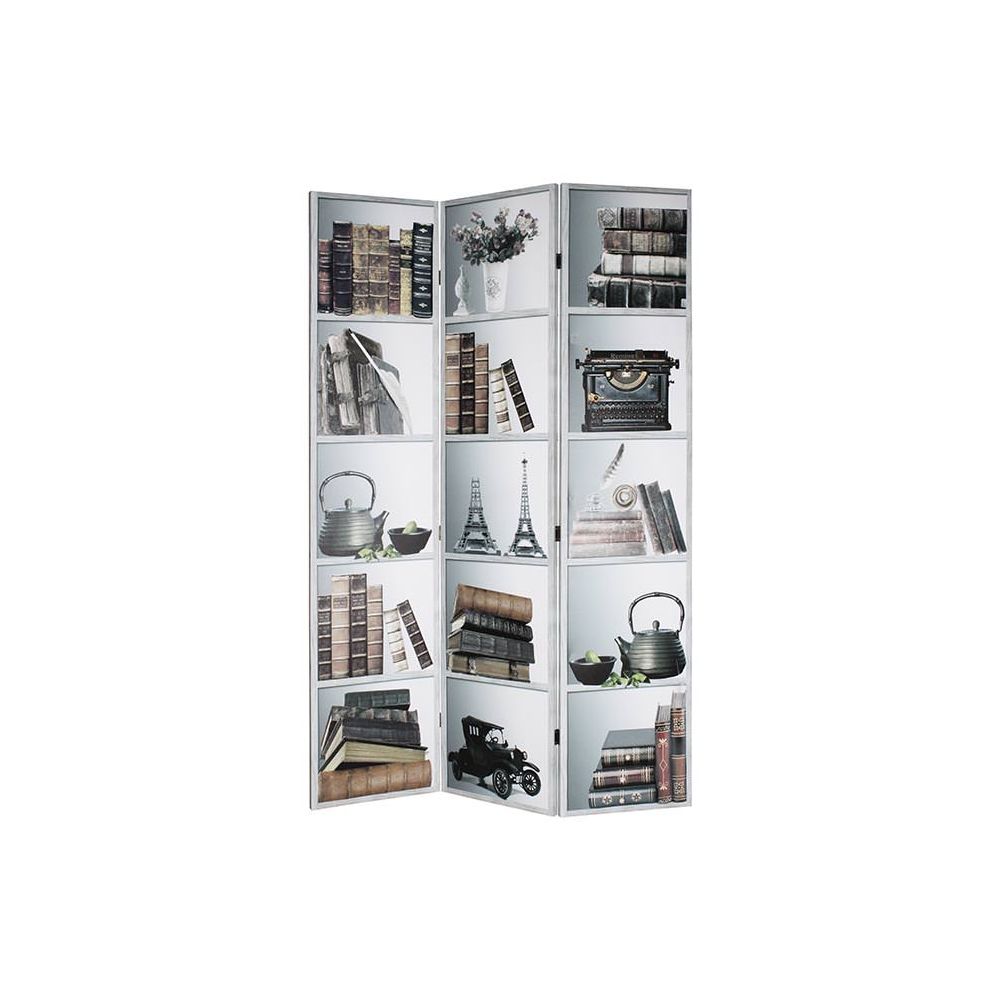 ΤΡΙΠΤΥΧΟ ΠΑΡΑΒΑΝ 2 ΟΨΕΩΝ PRINTED CANVAS ΒΙΒΛΙΑ 120Χ2,5Χ180ΕΚ.-INART 3-50-610-0070