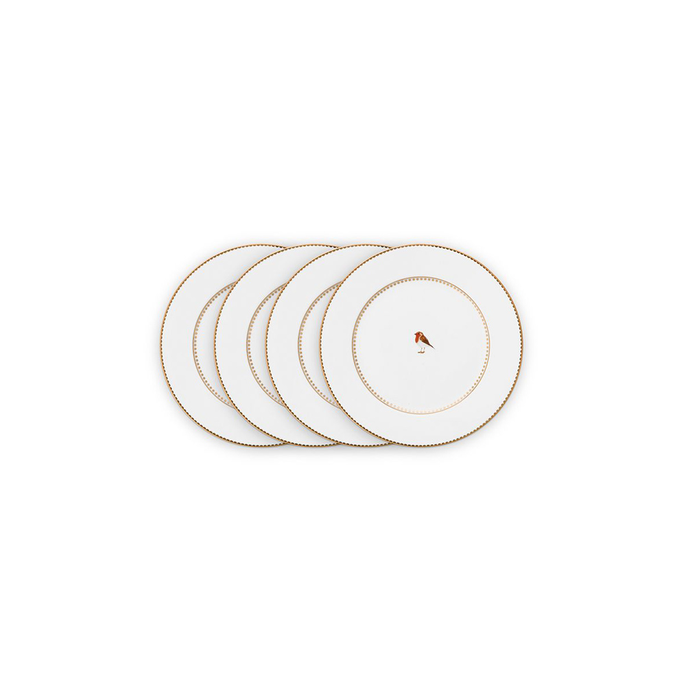 PIP STUDIO ΣΕΤ 4 ΠΙΑΤΩΝ LOVE BIRDS WHITE 17ΕΚ - 51001264