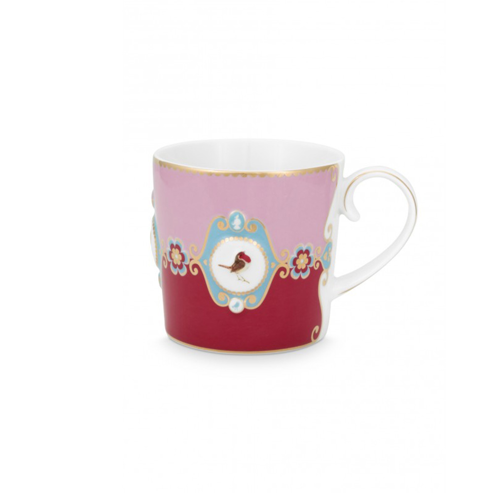 PIP STUDIO ΚΟΥΠΑ ΜΙΚΡΗ LOVE BIRDS MEDALLION ΚΟΚΚΙΝΗ/ΡΟΖ  ΧΩΡΗΤΙΚΟΤΗΤΑΣ 150ML - Pip Studio - 51002032