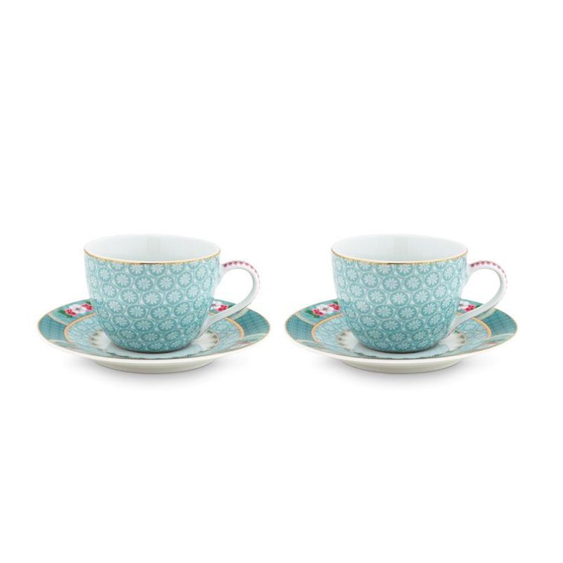 PIP STUDIO ΦΛΥΤΖΑΝΙA ESPRESSO ME ΠΙΑΤΑΚΙA BLUSHING BIRDS ΣΕΤ 2 ΤΕΜΑΧΙΩΝ ΜΠΛΕ - 51004087