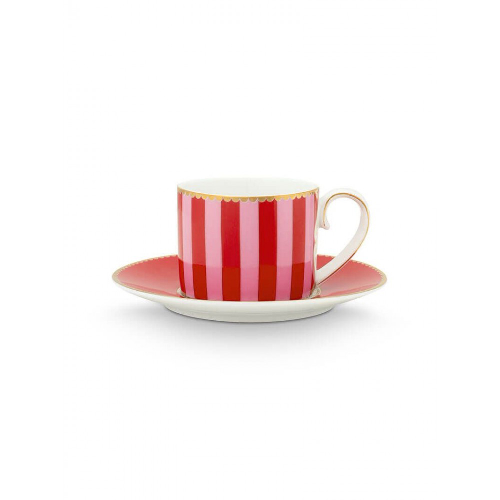 ΦΛΥΤΖΑΝΙ ESPRESSO ΜΕ ΠΙΑΤΑΚΙ 125ML ΚΟΚΚΙΝΟ /ΡΟΖ LOVE BIRDS - PIP STUDIO - 51004141