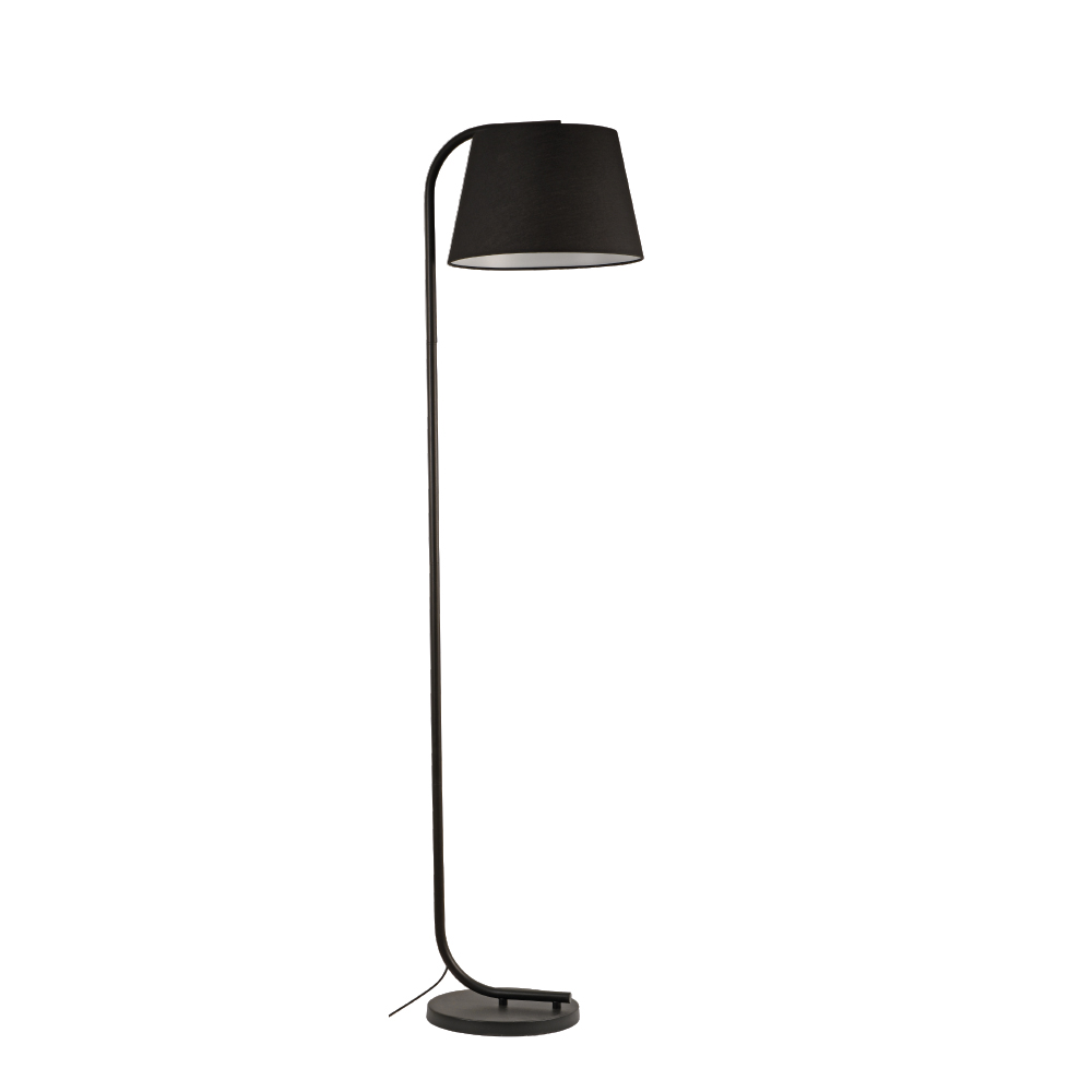 Επιδαπέδιο φωτιστικό από μαύρο μέταλλο 1XE27 ΥΨΟΥΣ 170 εκ. (45027-Black)