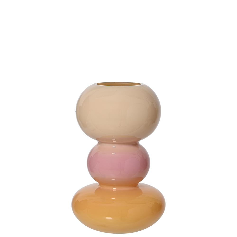  ΓΥΑΛΙΝΟ ΒΑΖΟ ΤΡΙΧΡΩΜΟ ΜΕ MILKY ΦΙΝΙΡΙΣΜΑ  Δ17ΧΗ27ΕΚ-KAEMINKG-860466