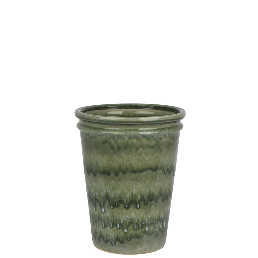 ΒΑΖΟ-ΚΑΣΠΩ STONEWARE  ΛΑΔΙ ΠΡΑΣΙΝΟ Δ23,5ΧΗ29,5ΕΚ.-KAEMINGK-874094