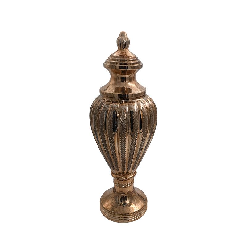 ΓΥΑΛΙΝΟ ΒΑΖΟ Fylliana FL7544 COPPER ΧΡΩΜΑ 20x55εκ -945-124-020 