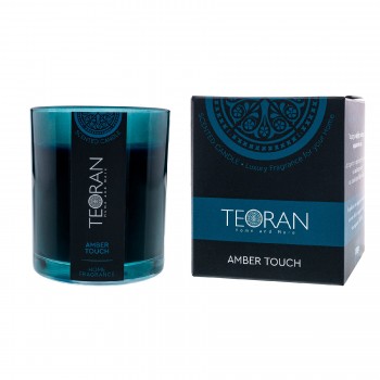 ΑΡΩΜΑΤΙΚΟ ΚΕΡΙ AMBER TOUCH  ROUND 200gr.-TEORAN -5671