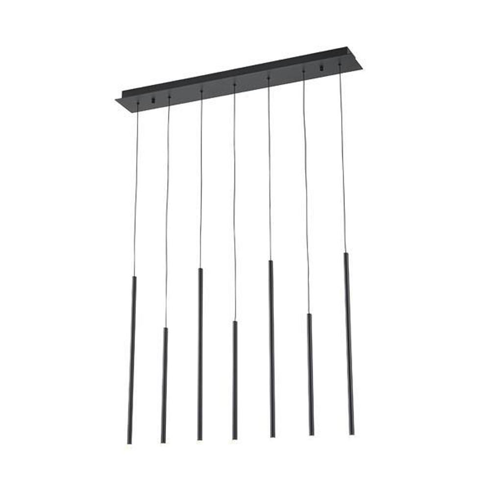 ΦΩΤΙΣΤΙΚΟ ΚΡΕΜΑΣΤΟ ΑΛΟΥΜΙΝΙΟ LED 16W 3000K 960Lm 940X1500mm ΜΑΥΡΟ ARTE ILLUMINA CASCADE - EUROLAMP