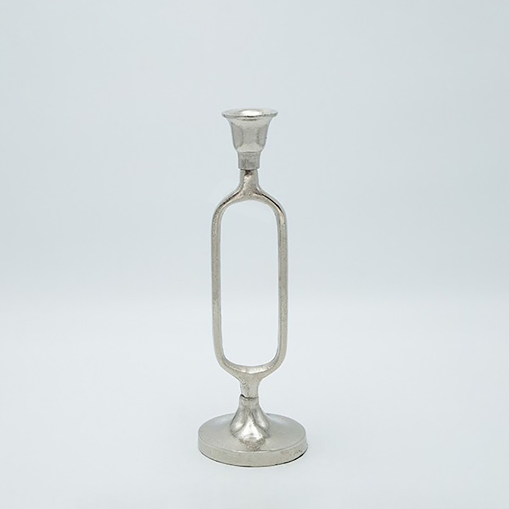 ΚΗΡΟΠΗΓΙΟ ΜΕΤΑΛΛΙΚΟ ΑΣΗΜΕΝΙΟ 9x9x24cm-EUROLAMP-819-00452