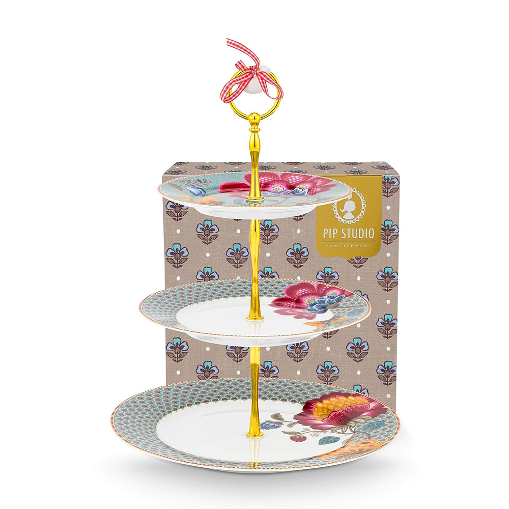 BLOOMING TALES FANTASY ΜΠΛΕ  ΟΡΝΤΕΡΒΙΕΡΑ 3 ΘΕΣΕΩΝ  -PIP STUDIO 51018183