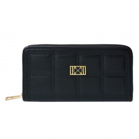 jzwa0196z-wallet-19x10-cm-black-artificial-leather-four-leaf-clover-rectangle